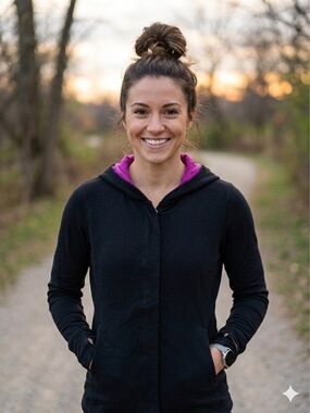 lululemon athletica Black Hooded Jacket with Pink Accent